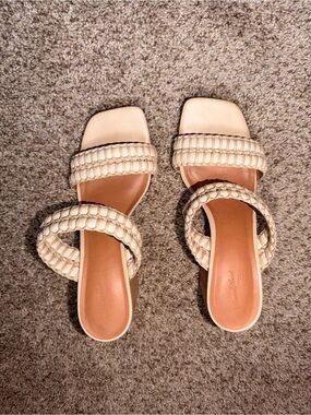 Universal Thread Cream Braided Slide Sandals for Women